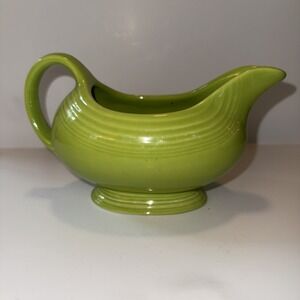 Homer Laughlin Lime Green Ceramic Gravy Boat